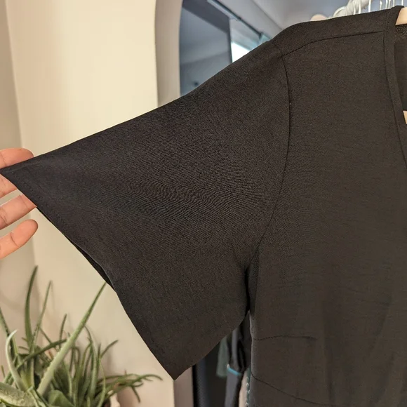 Floral maxi shorts sleeves dress - Picture 10 of 11